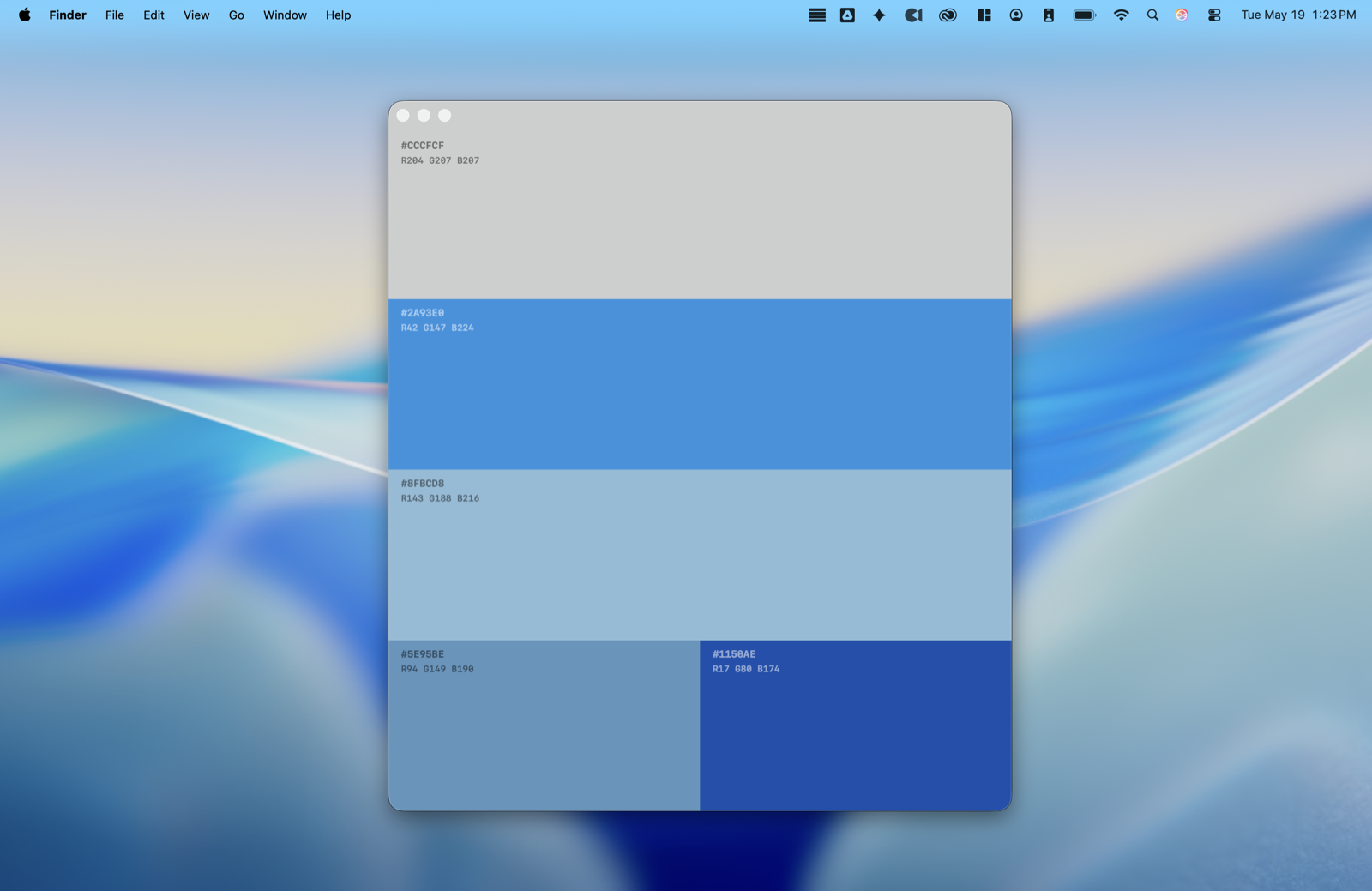 A Book of Colors on the Mac