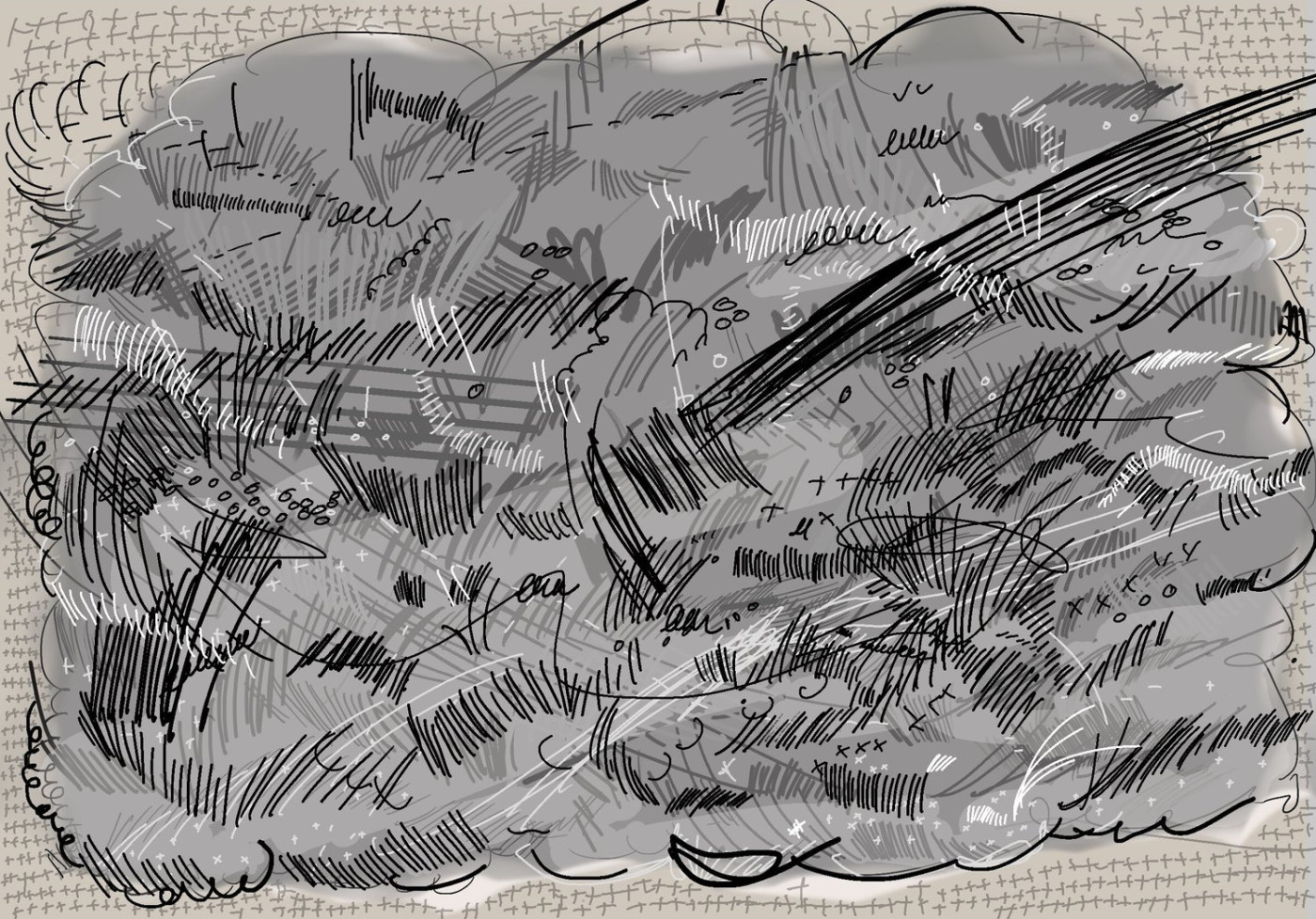 Digital sketch for Big Ball of Violence #5, Jason Gouliard, 2020