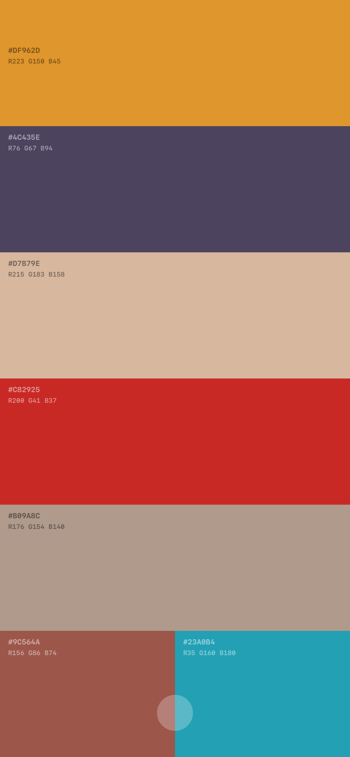 A Book of Colors app screenshot