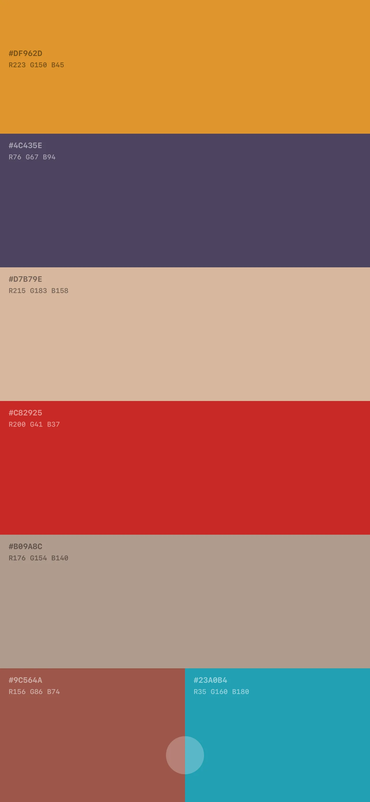 A Book of Colors app screenshot