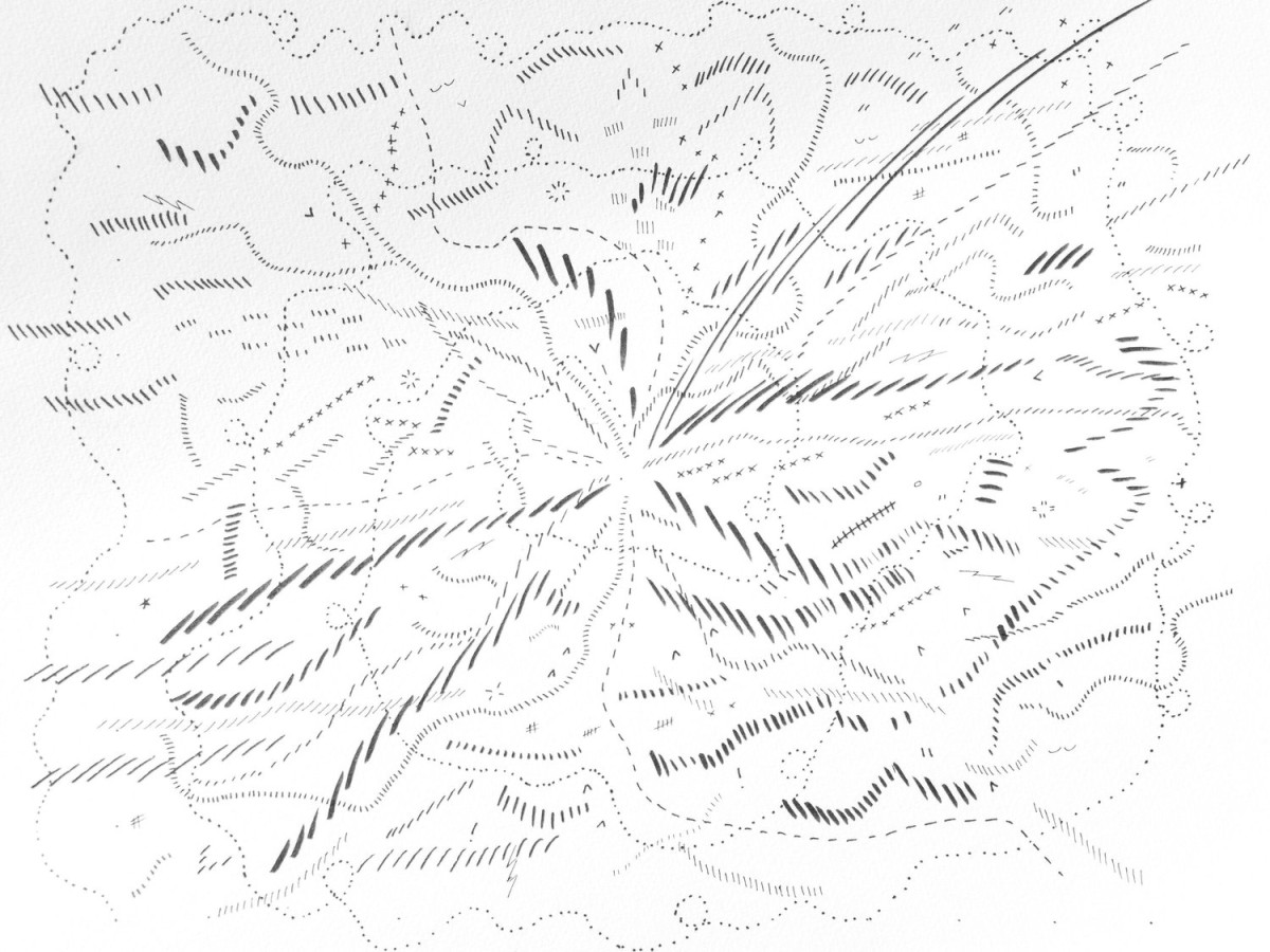 <b>Jason Gouliard</b></br><i>Drawing 8</i></br>2020</br>ink on paper</br>12” x 9”