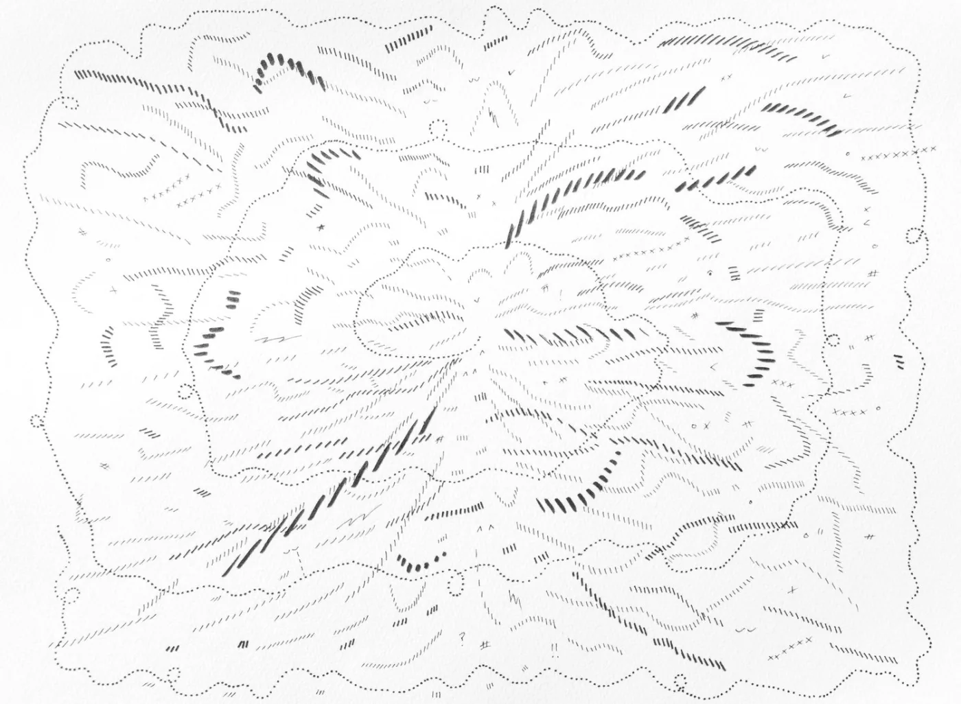 <b>Jason Gouliard</b></br><i>Drawing 12</i></br>2020</br>ink on paper</br>12” x 9”