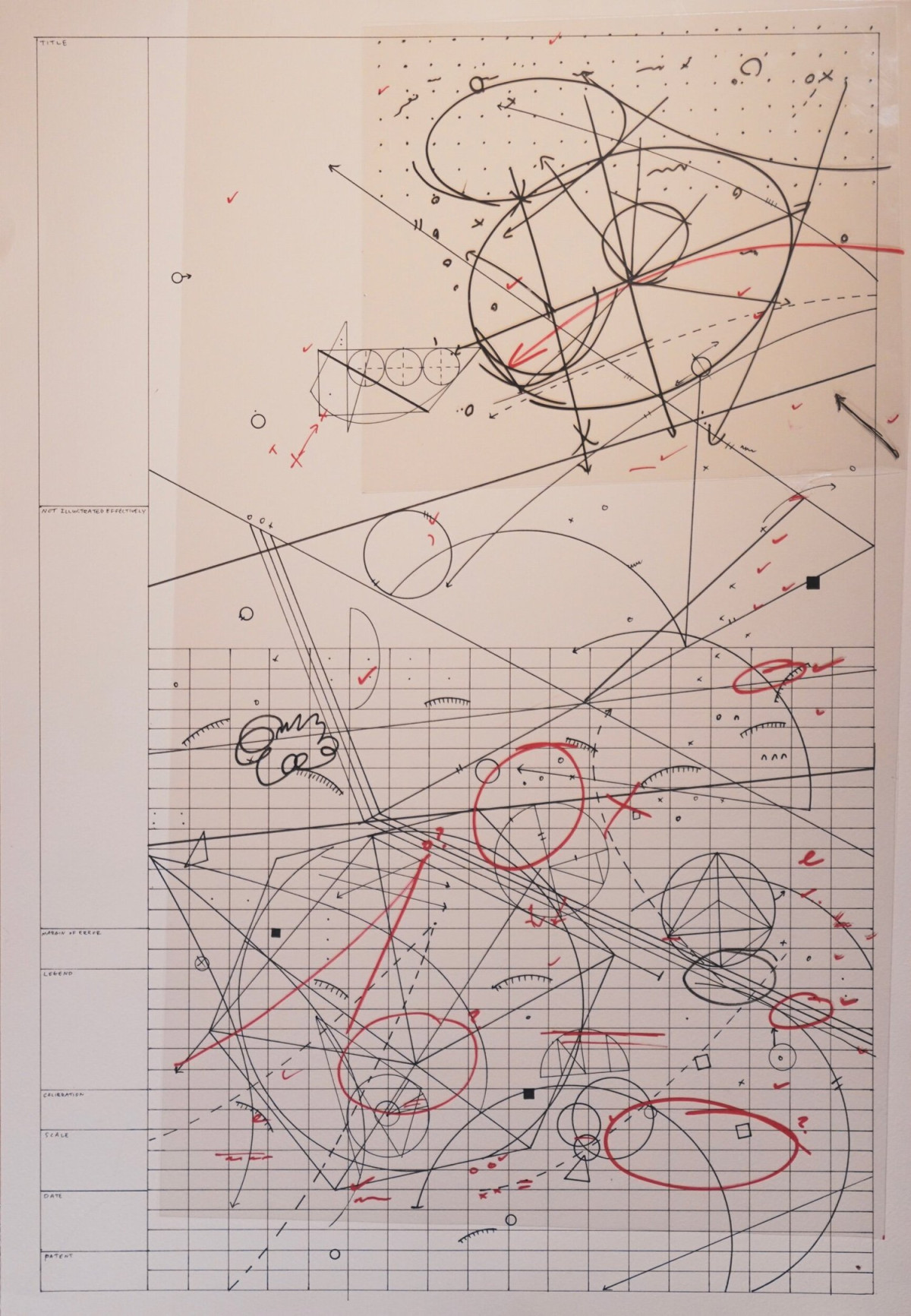 <b>Jason Gouliard</b></br><i>Drawing 25</i></br>2020</br>mixed media on paper</br>36” x 24”
