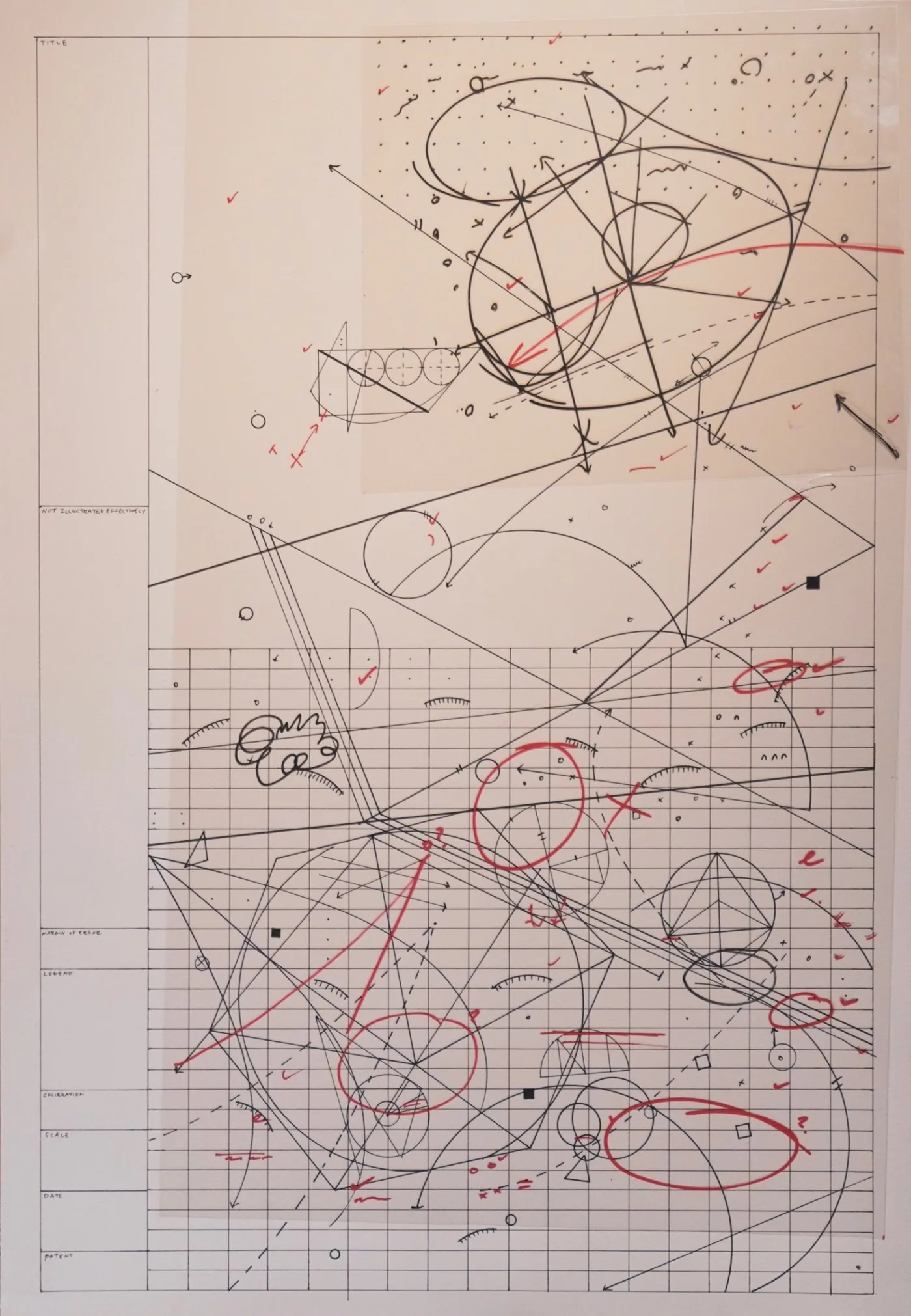 <b>Jason Gouliard</b></br><i>Drawing 25</i></br>2020</br>mixed media on paper</br>36” x 24”
