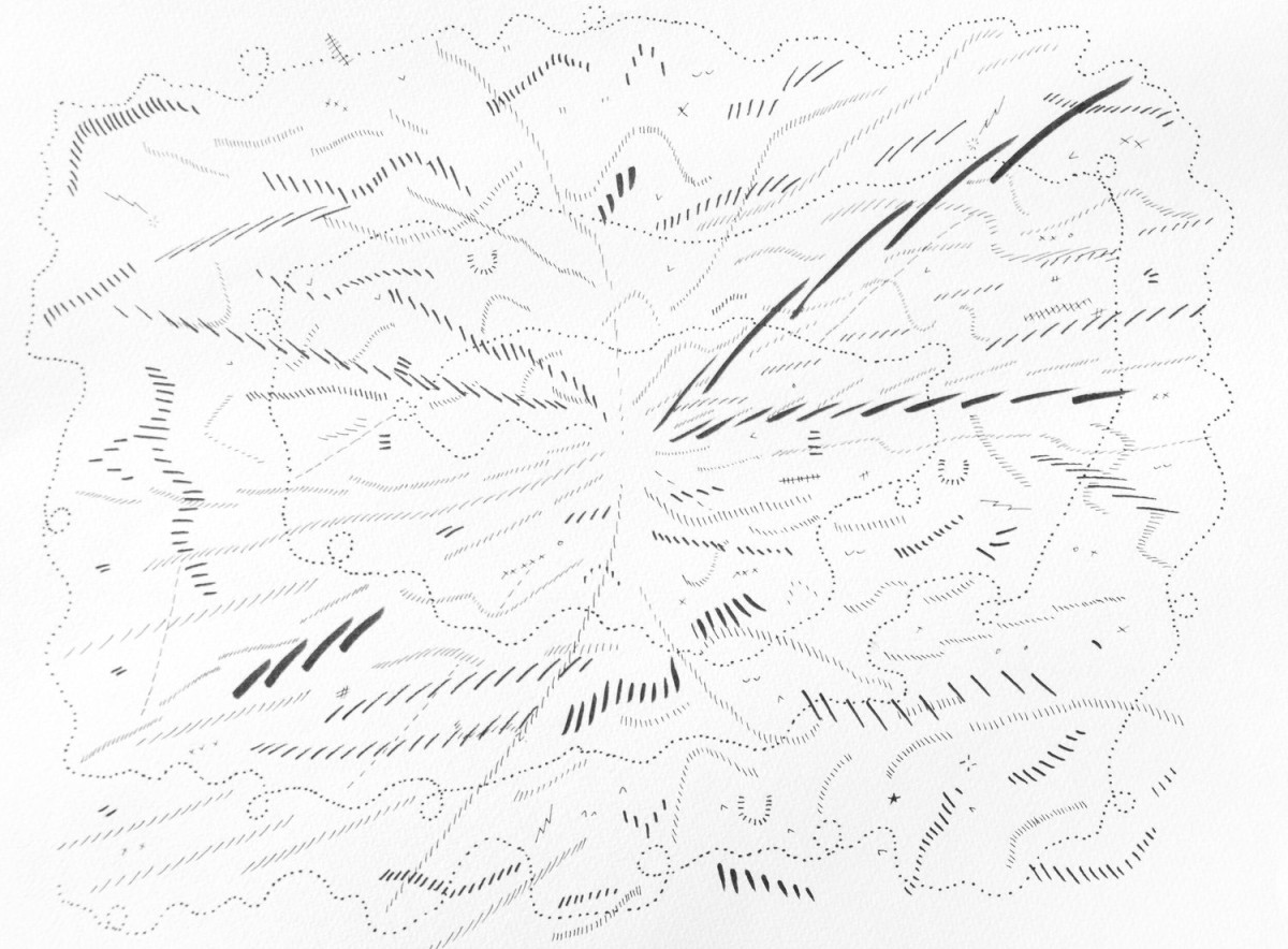 <b>Jason Gouliard</b></br><i>Drawing 7</i></br>2020</br>ink on paper</br>12” x 9”