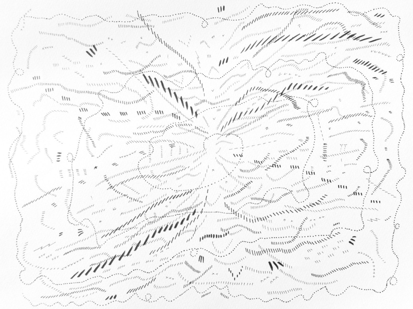 <b>Jason Gouliard</b></br><i>Drawing 9</i></br>2020</br>ink on paper</br>12” x 9”