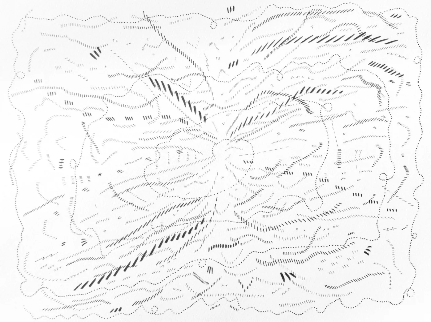 <b>Jason Gouliard</b></br><i>Drawing 9</i></br>2020</br>ink on paper</br>12” x 9”