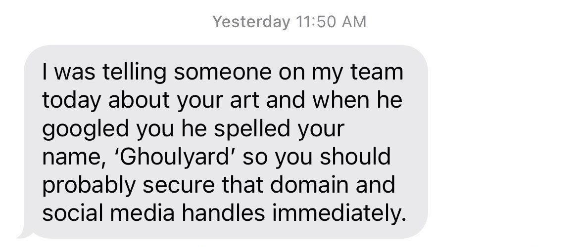 Ghoulyard is spelled Gouliard