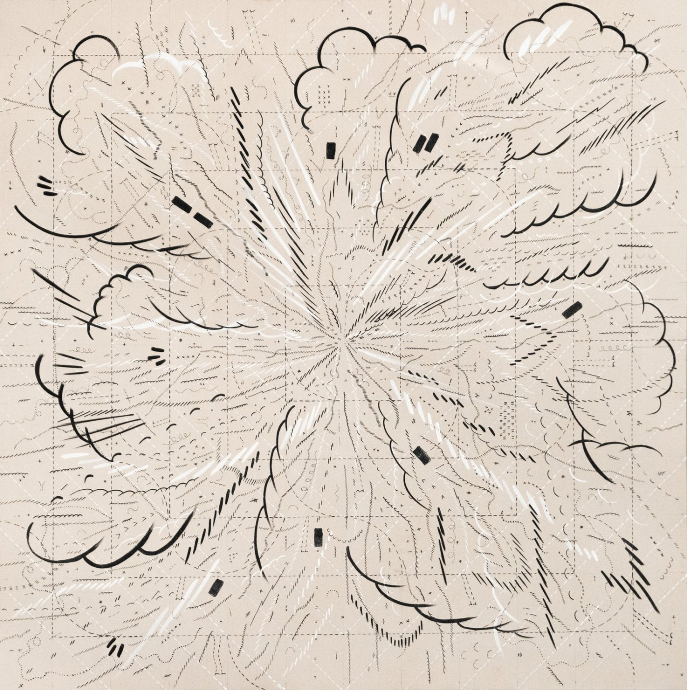 Boom #1, Jason Gouliard, 54” x 40”, Acrylic on canvas, 2021