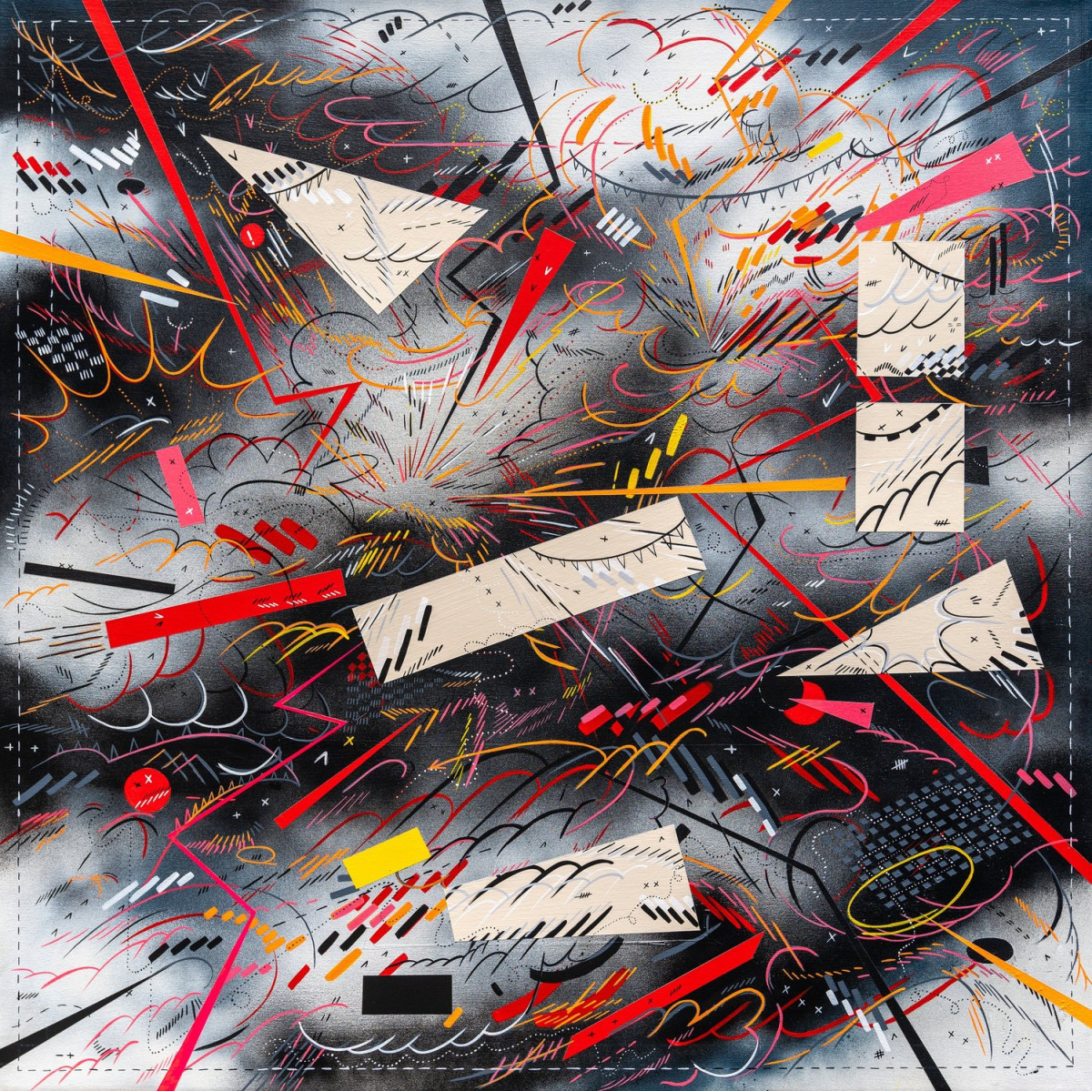 The Only Pieces That Survived the Blast Against Which Could Be Seen the Glow of the Fair