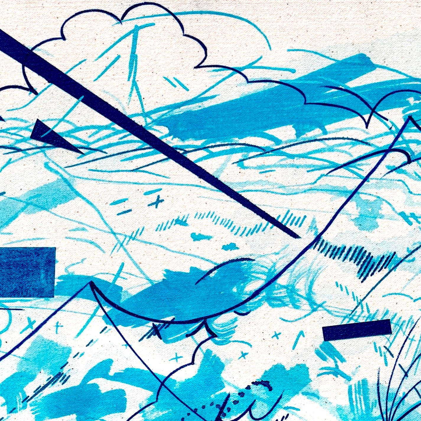 Another Moment When the Sky Disobeyed Established Rules of Perspective: Number 70 — detail