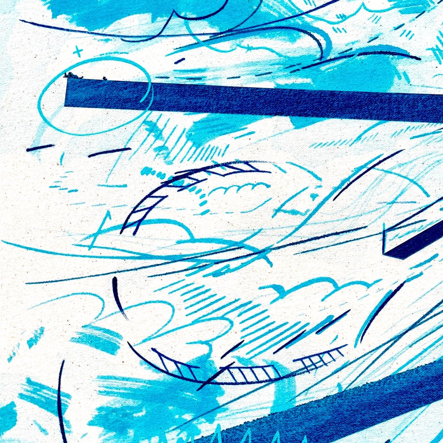 Another Moment When the Sky Disobeyed Established Rules of Perspective: Number 70 — detail