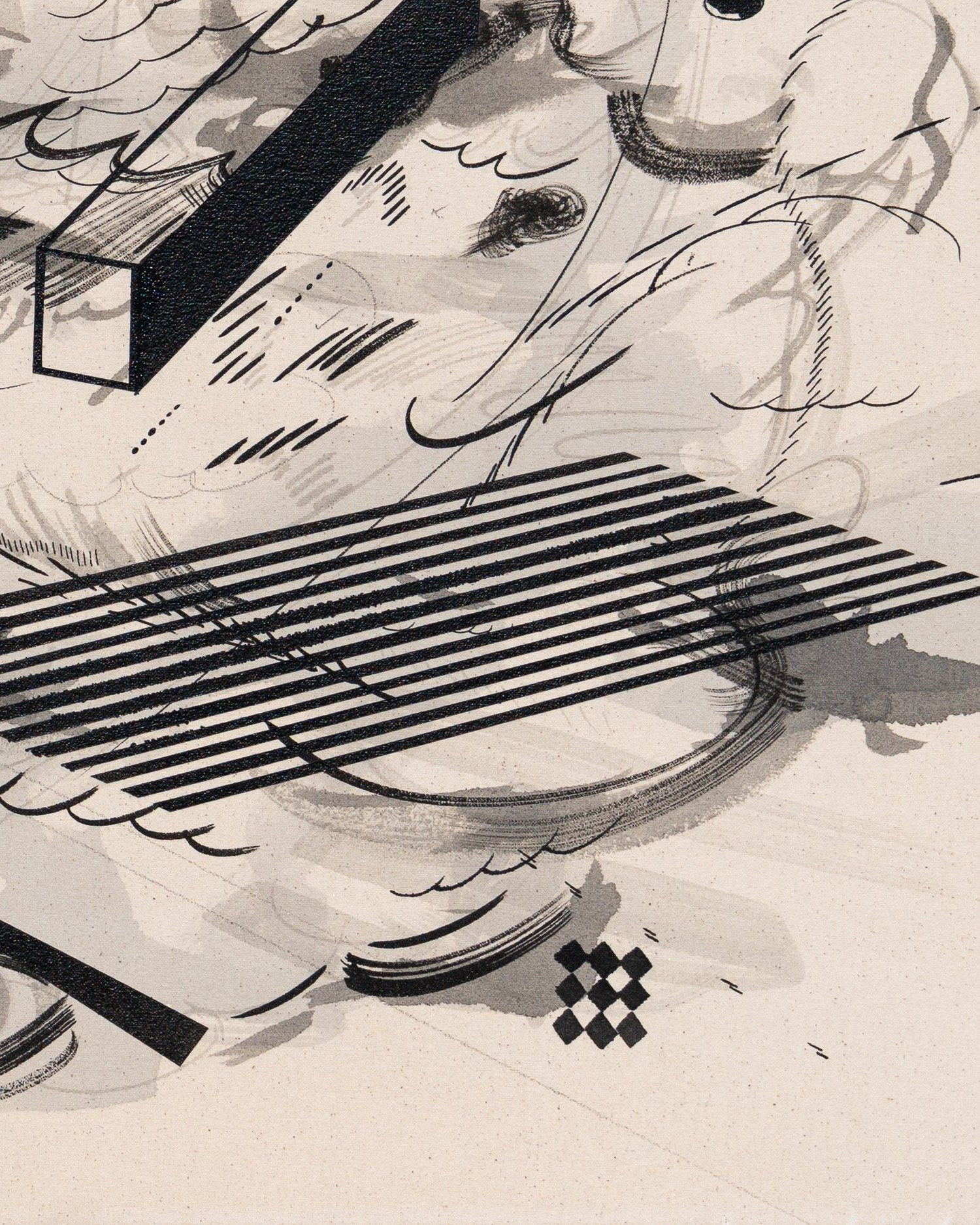 Hidden Transparencies Through Which Strange Landscapes Appeared Instantaneously: Number 76 — detail